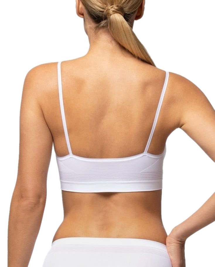 Γυναικείο Μπουστάκι Microfiber Χωρίς Ραφές Διαπνέον pompea 89631552 ΛΕΥΚΟ