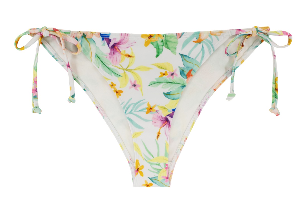 Γυναικείο μαγιό bikini bottom με κορδόνι KORO ISLAND DORINA D000416MI010-WH0009 Floral Λευκό