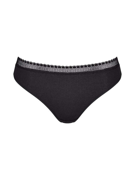 Γυναικείο Eσώρουχο 2PACK Βαμβακερό ριπ Sloggi GO RIBBED TAI 10213095-004 ΜΑΥΡΟ