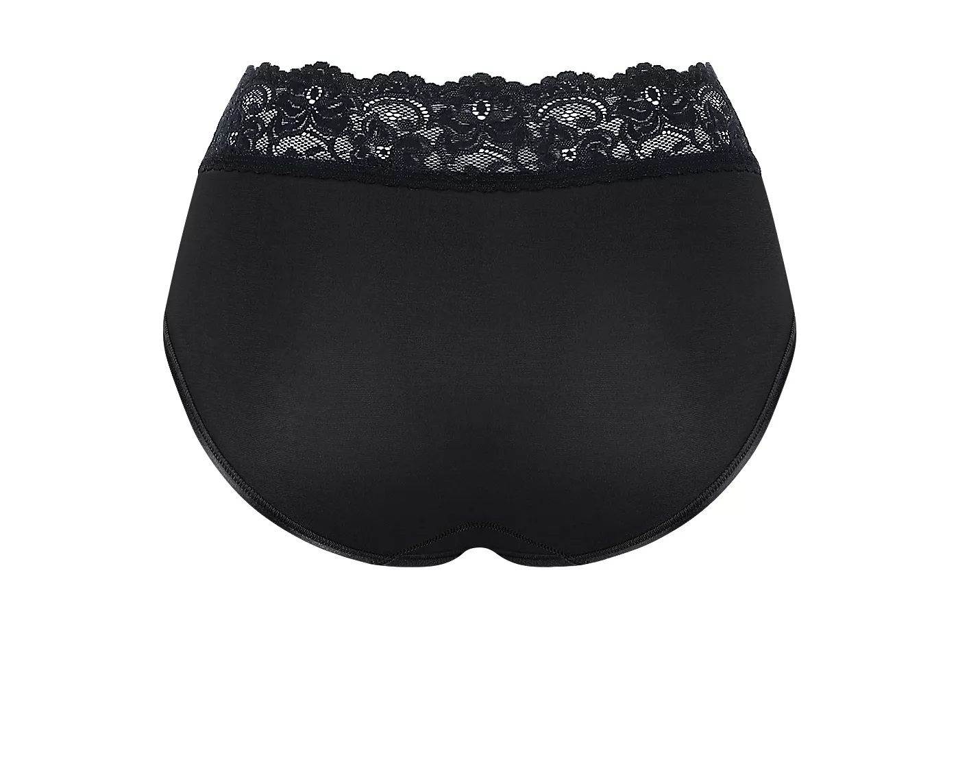 Γυναικεία slip Βαμβάκι Micro Cotton Microfibre Δαντέλα Sloggi Romance Midi 10031896-0004 ΜΑΥΡΟ