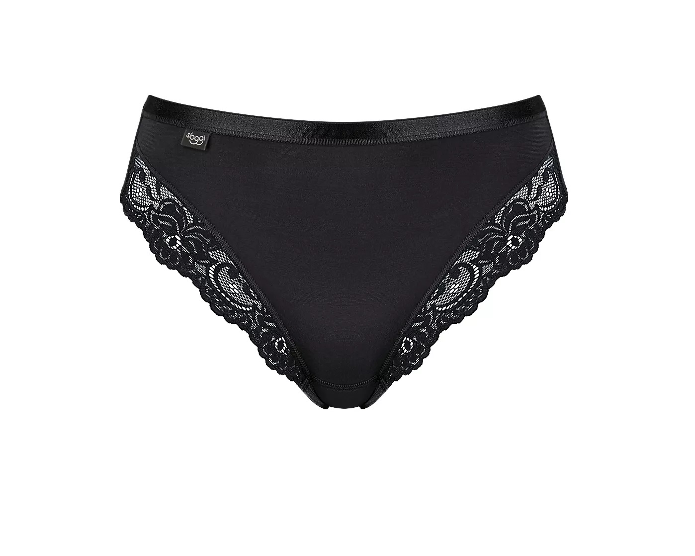 Γυναικεία slip Βαμβάκι Micro Cotton Microfibre Δαντέλα Sloggi Romance Tai 10031895-0004 ΜΑΥΡΟ