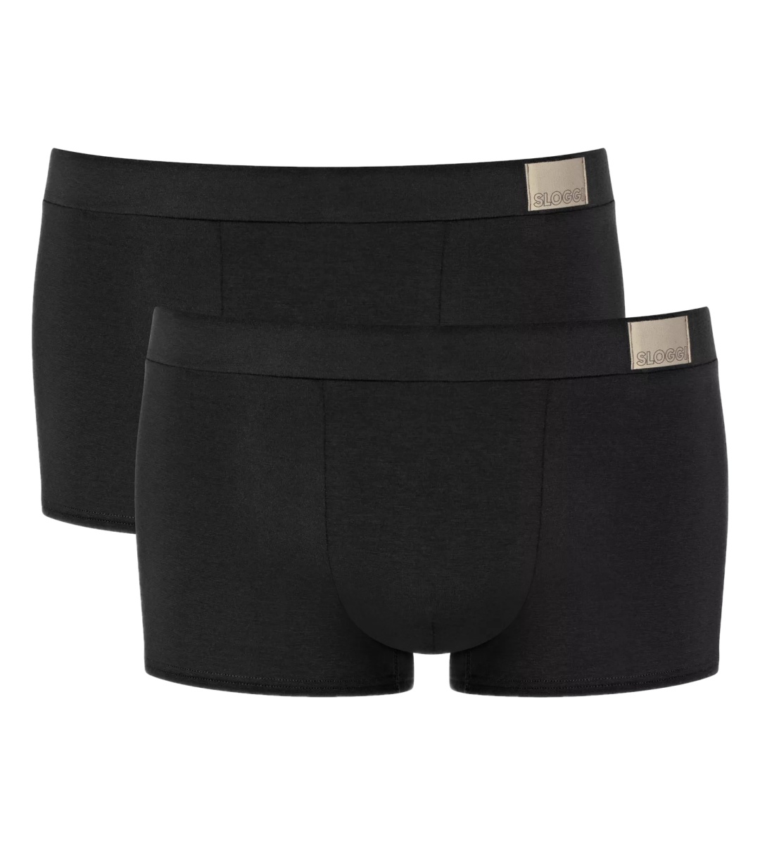 Ανδρικό Εσώρουχο Boxer HIPSTER Βαμβακερό 2 PACK Εσωτερικό Λάστιχο SLOGGI GO NATURAL 10214626-0004 ΜΑΥΡΟ