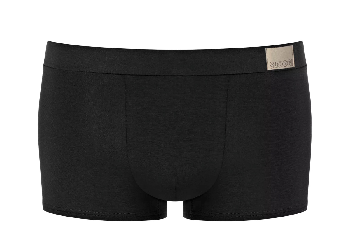 Ανδρικό Εσώρουχο Boxer HIPSTER Βαμβακερό 2 PACK Εσωτερικό Λάστιχο SLOGGI GO NATURAL 10214626-0004 ΜΑΥΡΟ