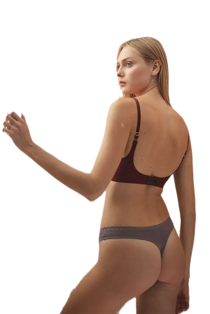 Γυναικείο Σλιπ String Viscose 3Pack IDER 3082-1-3P ΓΡΑΦΙΤΗΣ-ΜΠΕΖ-ΜΕΝΤΑ