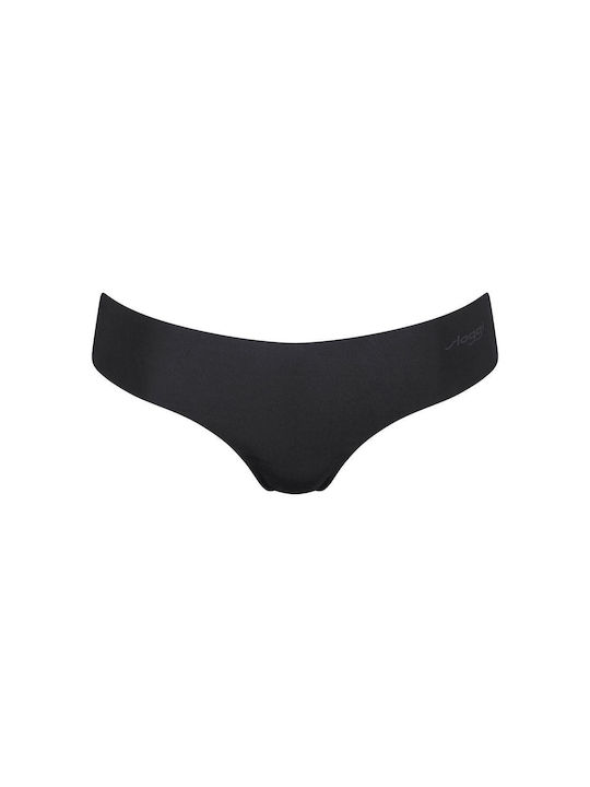 Γυναικείο εσώρουχο Slip laser cut Sloggi Zero Microfibre Hipstring 10214692-0004-04 2PACK ΜΑΥΡΟ