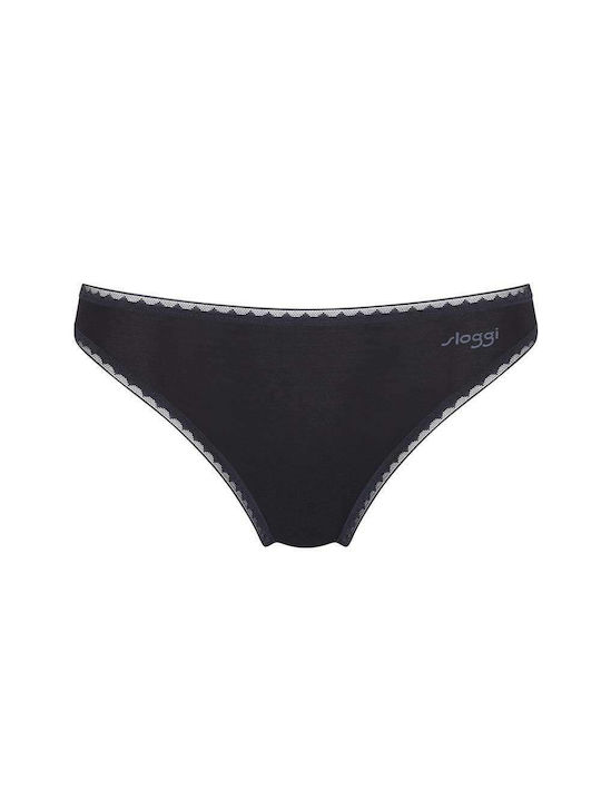 Γυναικείο Eσώρουχο 2PACK Οργανικό Βαμβακερό Sloggi GO H TAI 10207458-0004 ΜΑΥΡΟ
