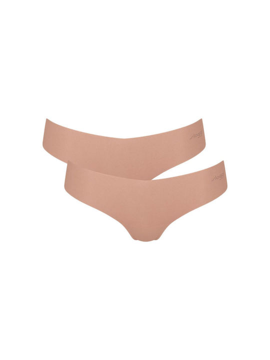 Γυναικείο εσώρουχο 2 PACK χωρίς ραφές  Sloggi Zero Modal Hipster 10214693-00ME ΜΠΕΖ