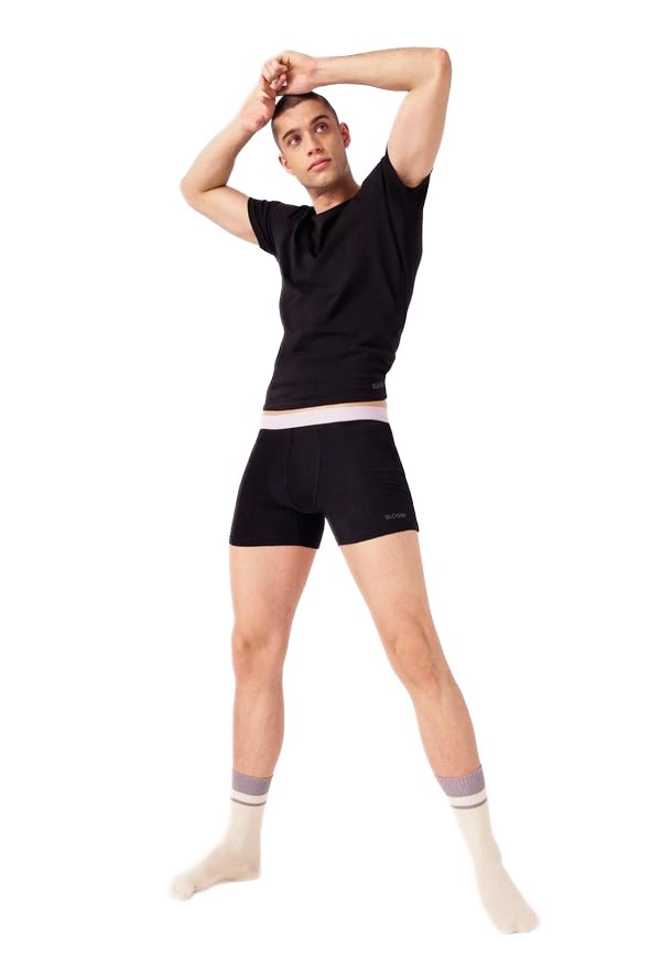 Ανδρικό Εσώρουχο Boxer Μποξεράκι Βαμβακερό 2 PACK Εξωτερικό Λάστιχο SLOGGI MEN GO ABC 2.0 H SHORT 2P 10217769 - 0004 ΜΑΥΡΟ