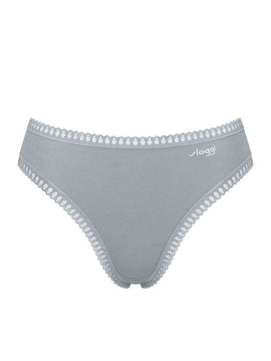 Γυναικείo εσώρουχo 3PACK TAI Sloggi GO Crush H High leg C3P 10219672-V022 ΠΕΤΡΟΛ ΓΚΡΙ ΕΜΠΡΙΜΕ