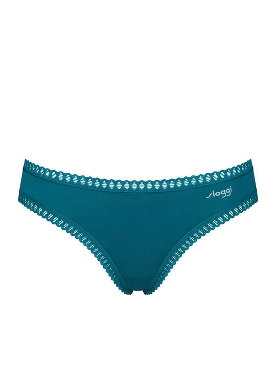 Γυναικείo εσώρουχo 3PACK sloggi GO Crush H Mini C3P 10219682-V022 Πετρόλ, Γκρι, Εμπριμέ