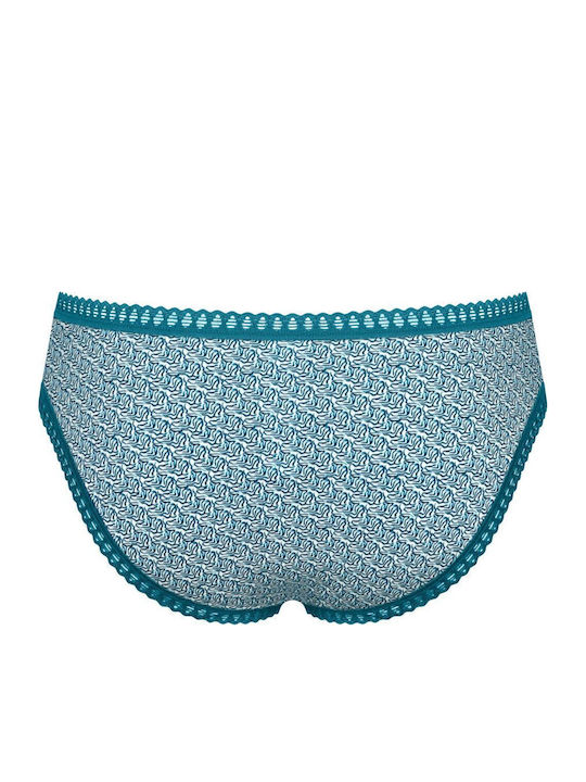 Γυναικείo εσώρουχo 3PACK sloggi GO Crush H Mini C3P 10219682-V022 Πετρόλ, Γκρι, Εμπριμέ