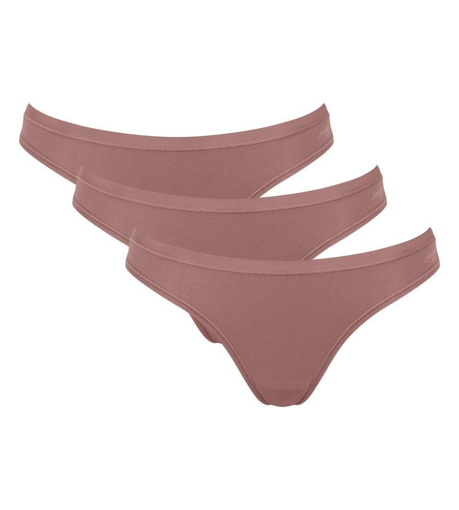Γυναικεία slip 3 PACK 3 τεμαχίων Sloggi GO Daily Cotton Mini 10222320-1141 ΚΑΚΑΟ