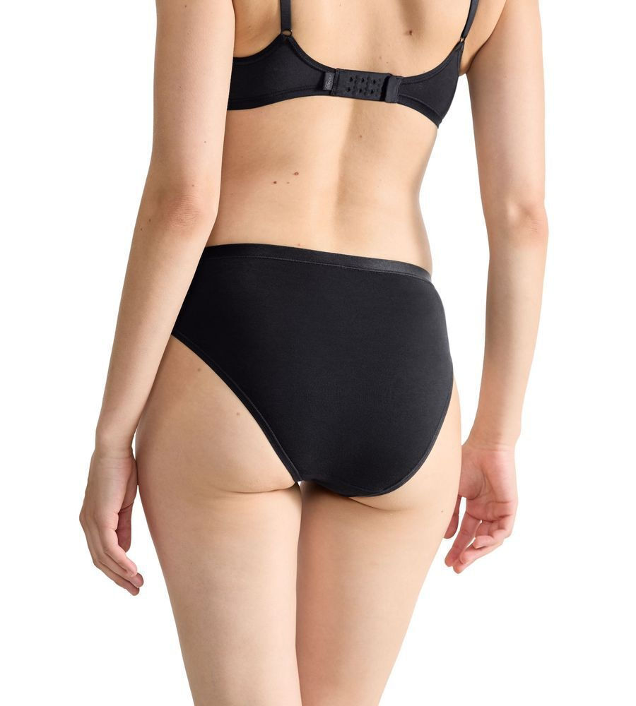 Γυναικεία slip 3 PACK 3 τεμαχίων Sloggi GO Daily Cotton TAI 10222331-0004 ΜΑΥΡΟ
