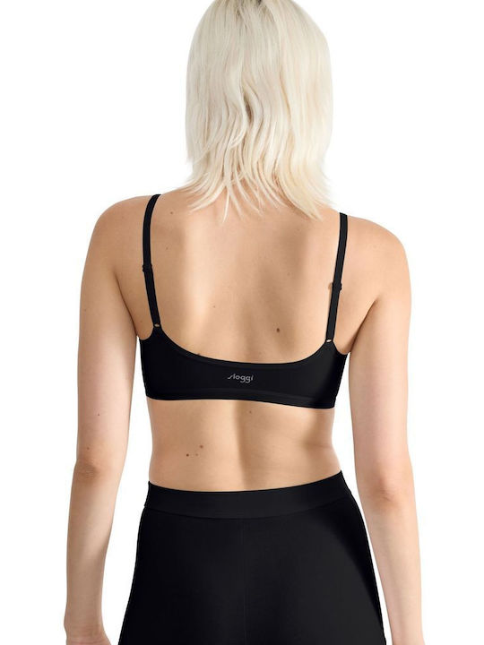 Γυναικείο Μπουστάκι sloggi GO Daily Cotton Top 10222329-0004 - ΜΑΥΡΟ