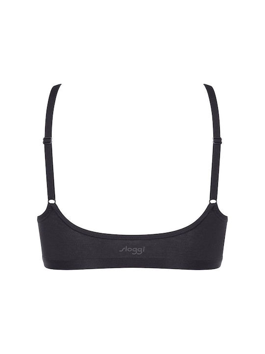 Γυναικείο Μπουστάκι sloggi GO Daily Cotton Top 10222329-0004 - ΜΑΥΡΟ
