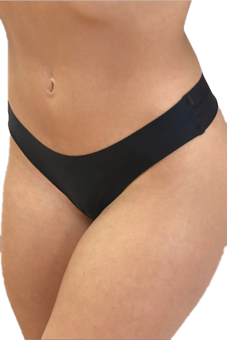 Γυναικείο Εσώρουχο Slip laser cut 3PACK Slip String IDER 3002-3P-LC ΜΑΥΡΟ-ΓΚΡΕΖ-SKIN