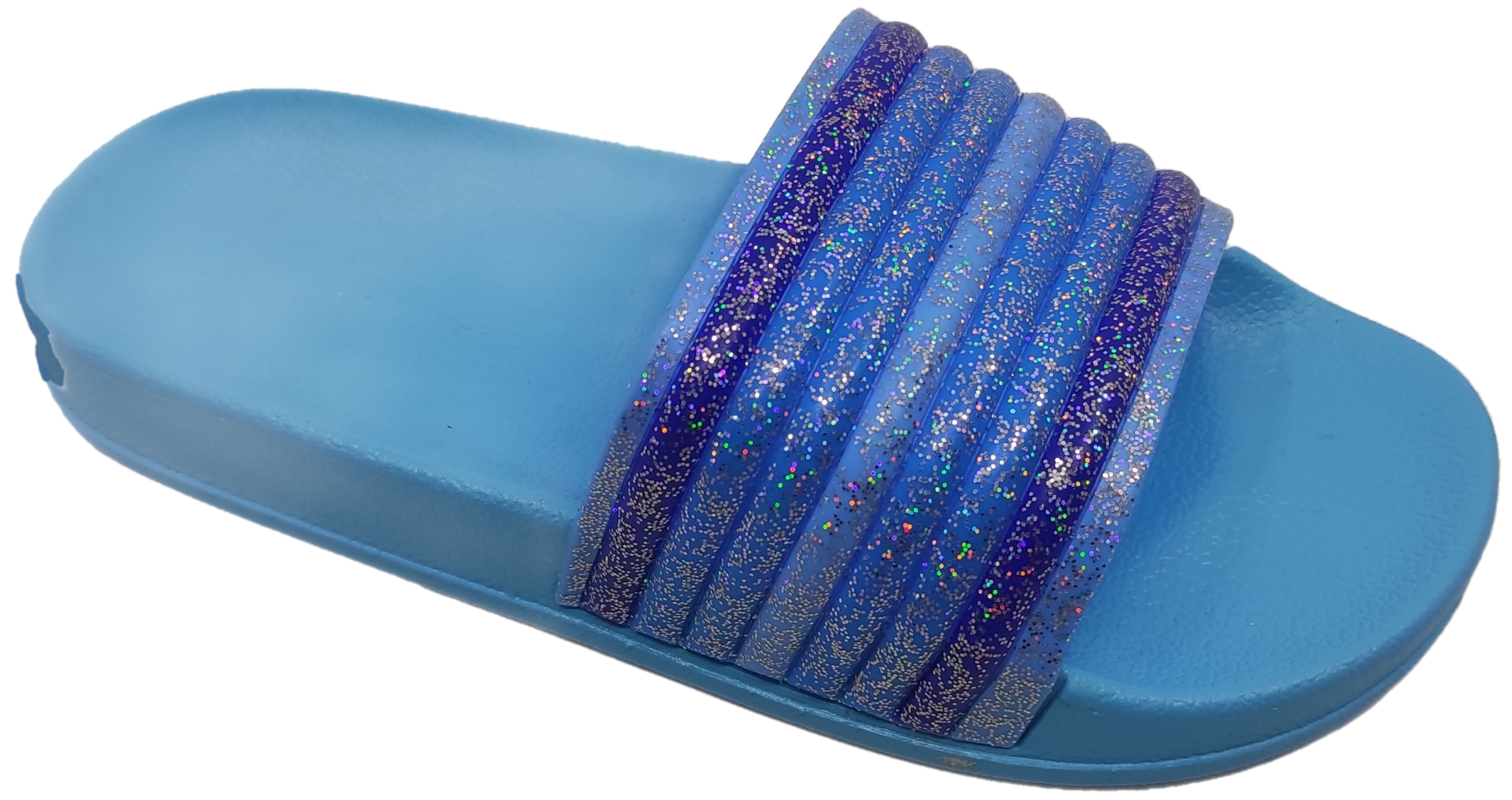 Παιδική Καλοκαιρινή Παντόφλα Θαλάσσης με Glitter 3453-B ΜΠΛΕ