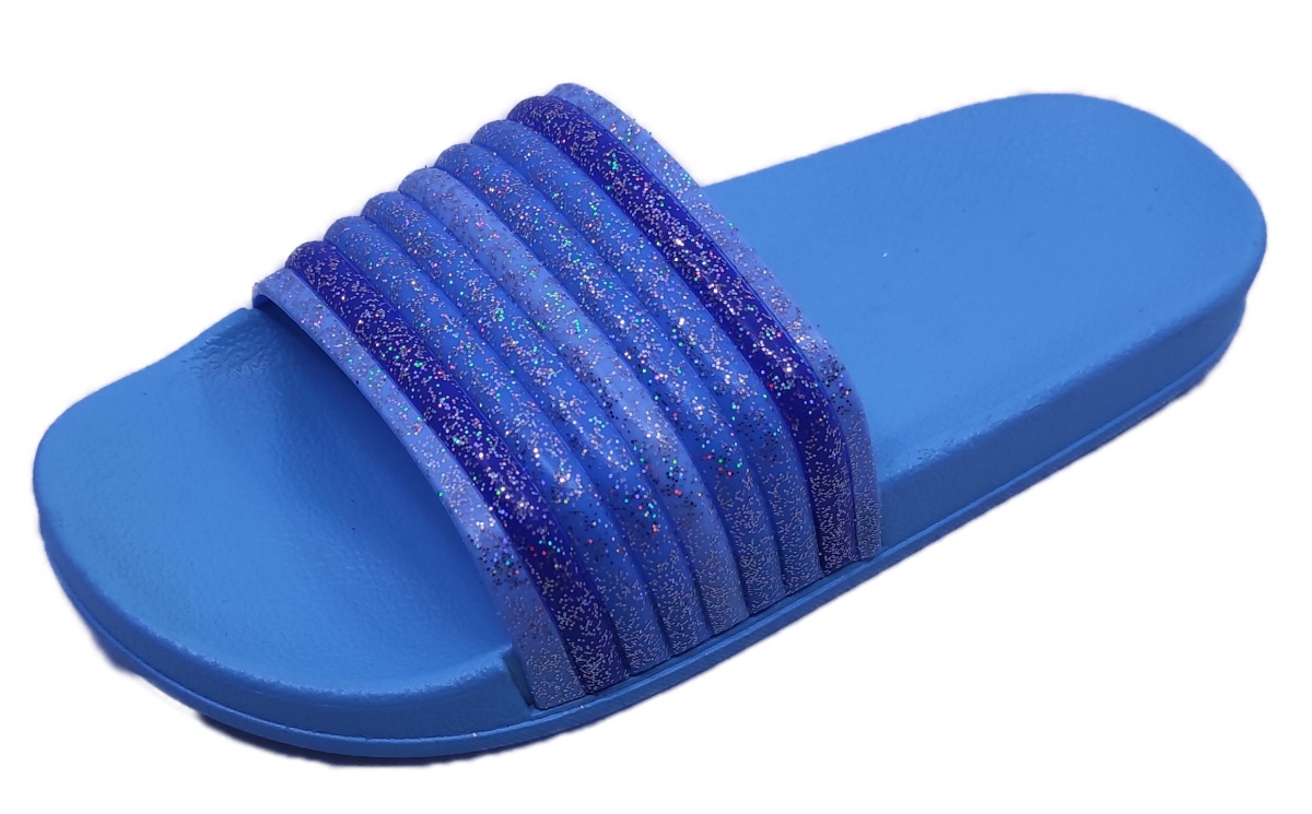 Παιδική Καλοκαιρινή Παντόφλα Θαλάσσης με Glitter 3453-B ΜΠΛΕ