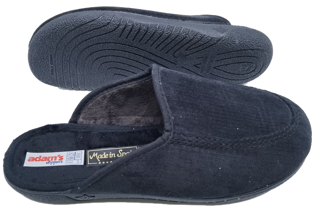 Ανδρική Χειμερινή παντόφλα ADAM'S 624-21512 Μαύρο