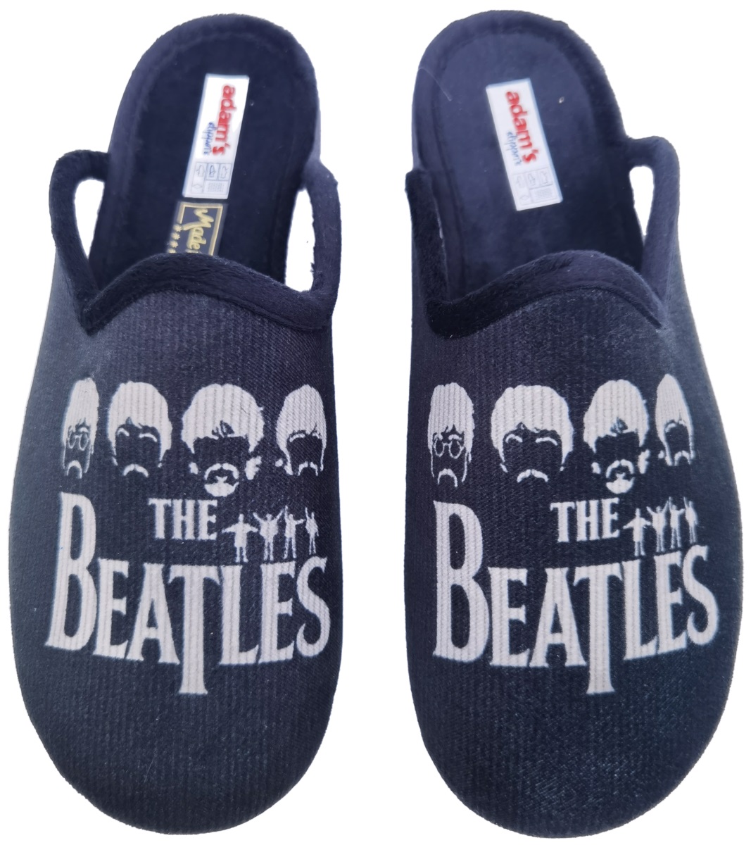 Ανδρική Χειμερινή παντόφλα Print BEATLES ADAM'S 624-21562-1 Μαύρο