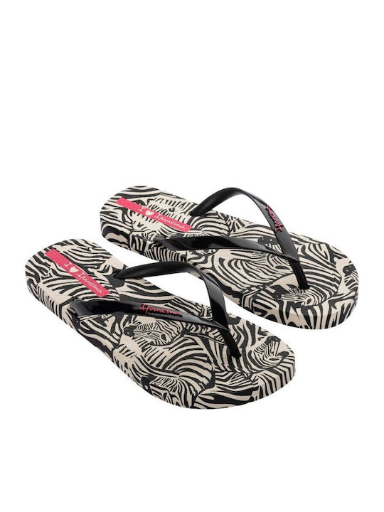 Γυναικεία Σαγιονάρα ANIMALE PRINT VI FEM IPANEMA 83617-AY386 780-25370-26 BEIZE BLACK PINK