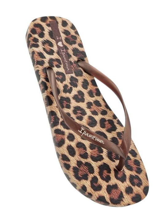 Γυναικεία Σαγιονάρα ANIMAL PRINT VII FEM IPANEMA 83846-BP653 780-26373-2 BEIZE-BRONZE-BROWN