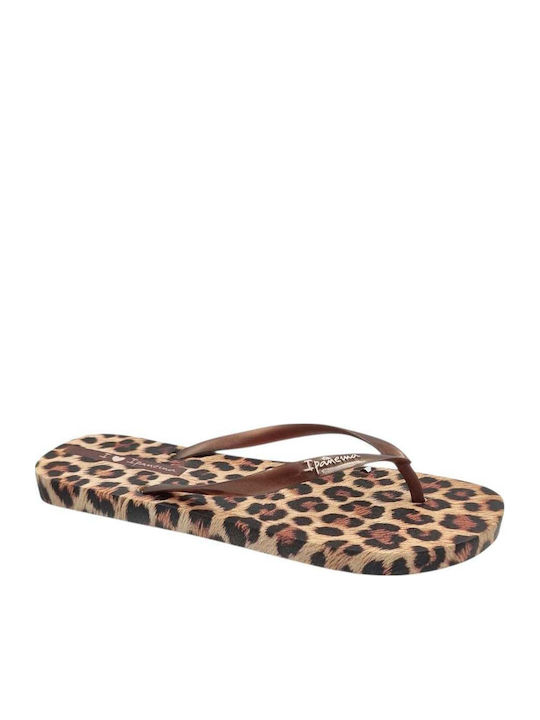 Γυναικεία Σαγιονάρα ANIMAL PRINT VII FEM IPANEMA 83846-BP653 780-26373-2 BEIZE-BRONZE-BROWN