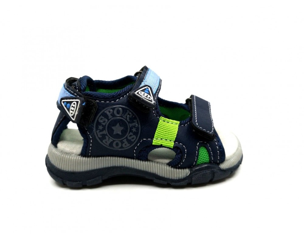 Αγορίστικο Πέδιλο με αυτοκόλλητο velcro SMART KIDS 121-233 ΜΠΛΕ