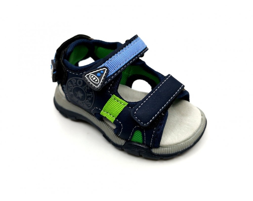 Αγορίστικο Πέδιλο με αυτοκόλλητο velcro SMART KIDS 121-233 ΜΠΛΕ