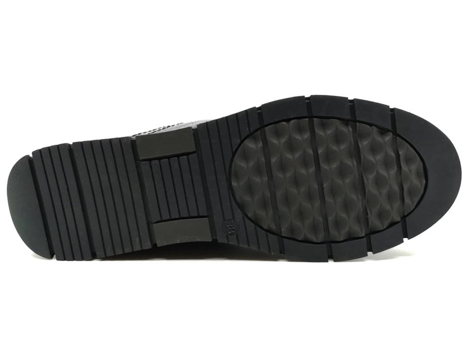 Γυναικείο Μποτάκι Δερμάτινο Super Soft Comfort Αναπαυτικό με Κορδόνια-Φερμουάρ 5577 ΚΑΦΕ