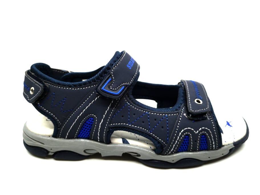 Αγορίστικο Πέδιλο με αυτοκόλλητο velcro SMART KIDS 20-072 μπλε